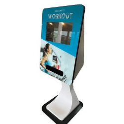 Indoor touch screen kiosks SmartCurve Card dispensing Kiosk