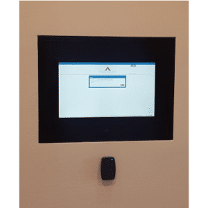 in wall touch screen kiosk