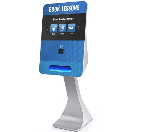 SmartCurve card dispensing touch screen kiosk